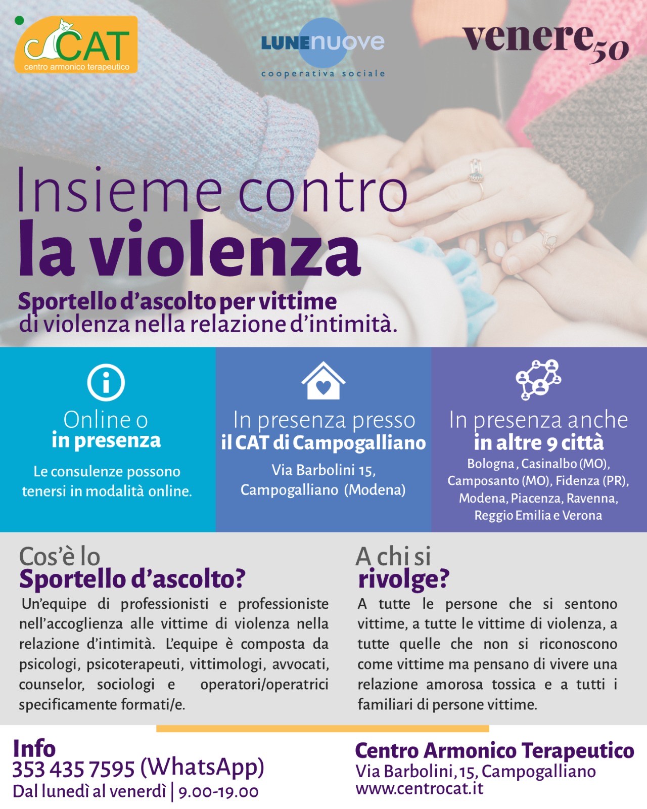 INSIEME CONTRO LA VIOLENZA